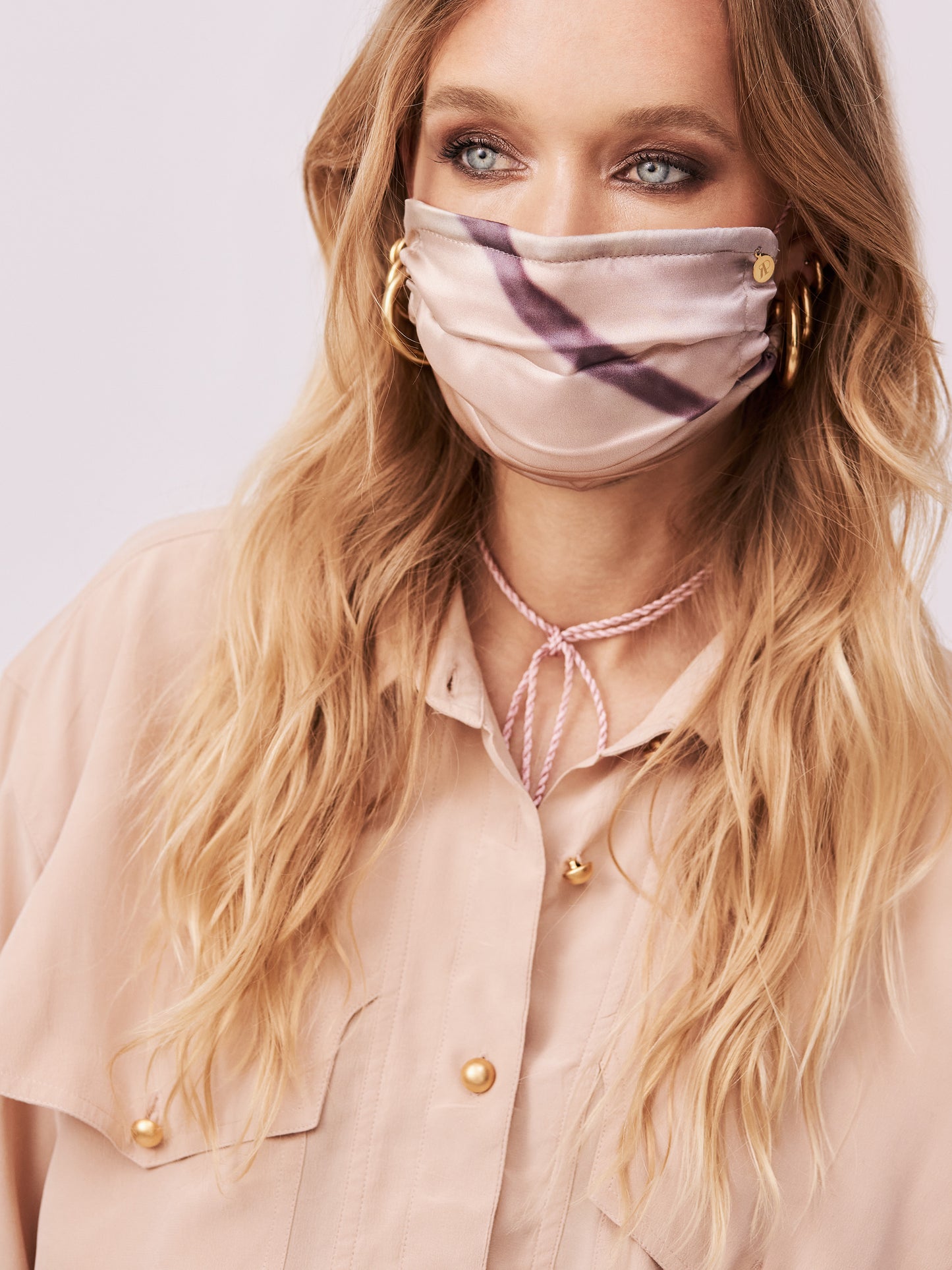 MASK - cords with Swarovski