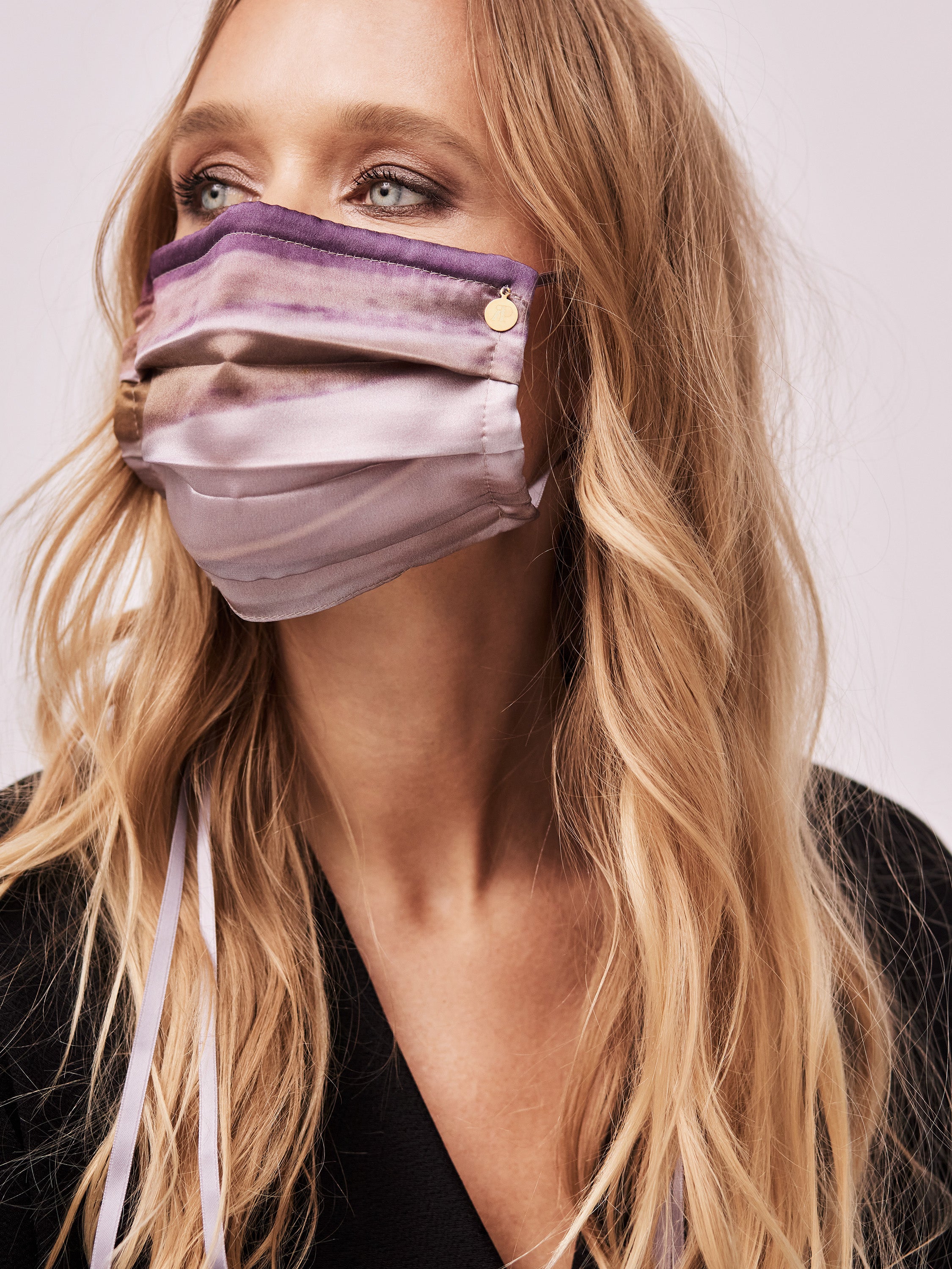 MASK - satin ribbons