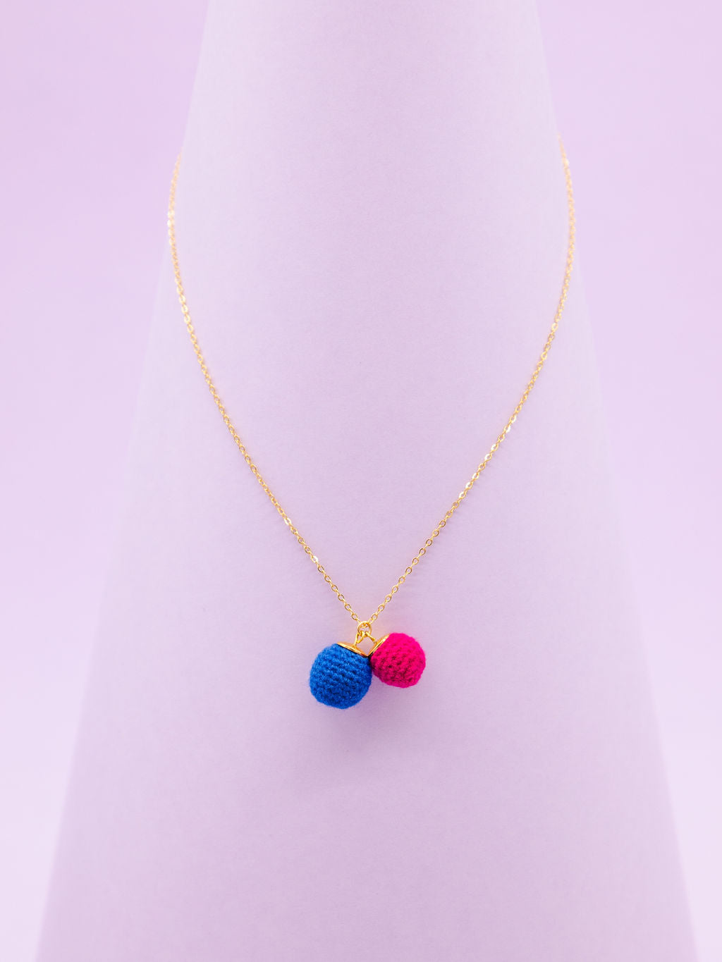 BONBON DOUBLE royalblau-himbeere