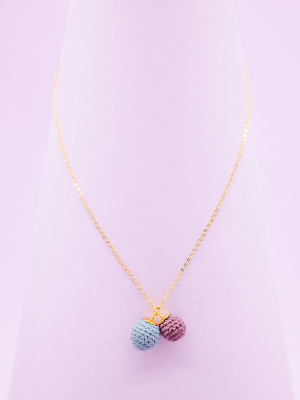 BONBON DOUBLE blaugrau-mauve