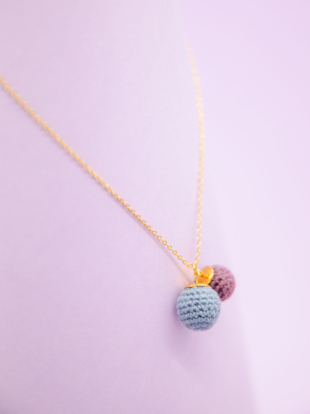 BONBON DOUBLE blaugrau-mauve