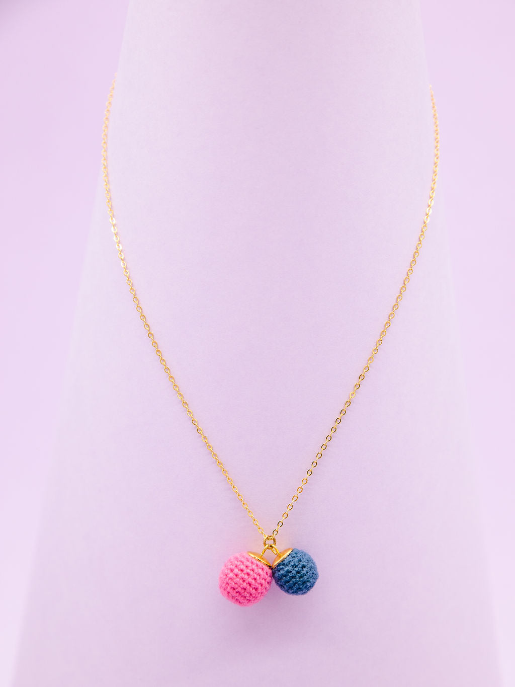 BONBON DOUBLE rosa-taubenblau