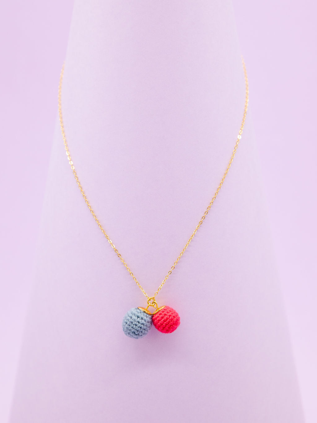 BONBON DOUBLE bluegrey-coral