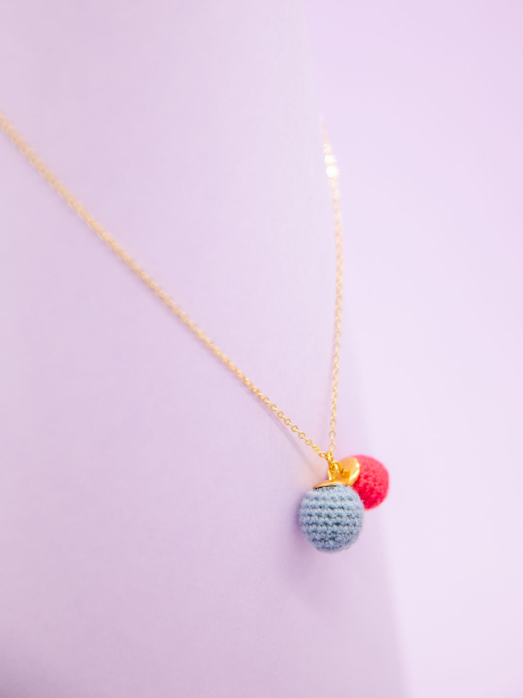 BONBON DOUBLE bluegrey-coral