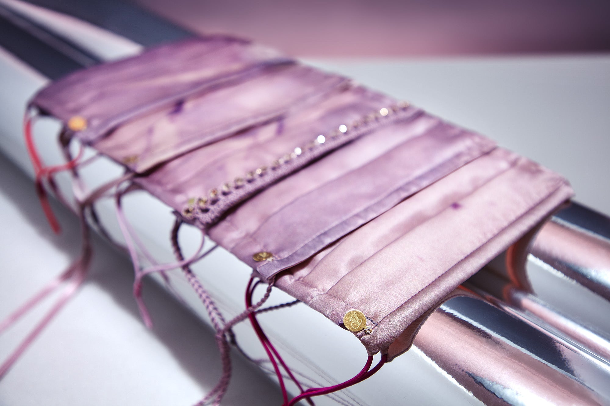 MASK - satin ribbons