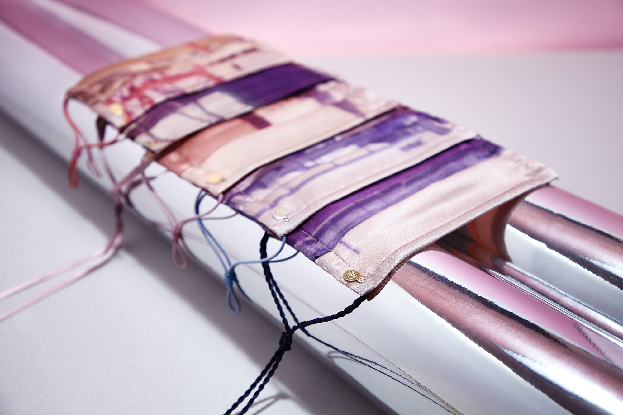 MASK - satin ribbons