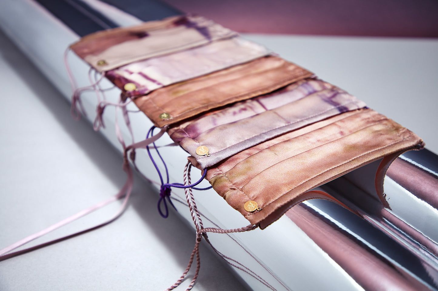 MASK - cords with Swarovski