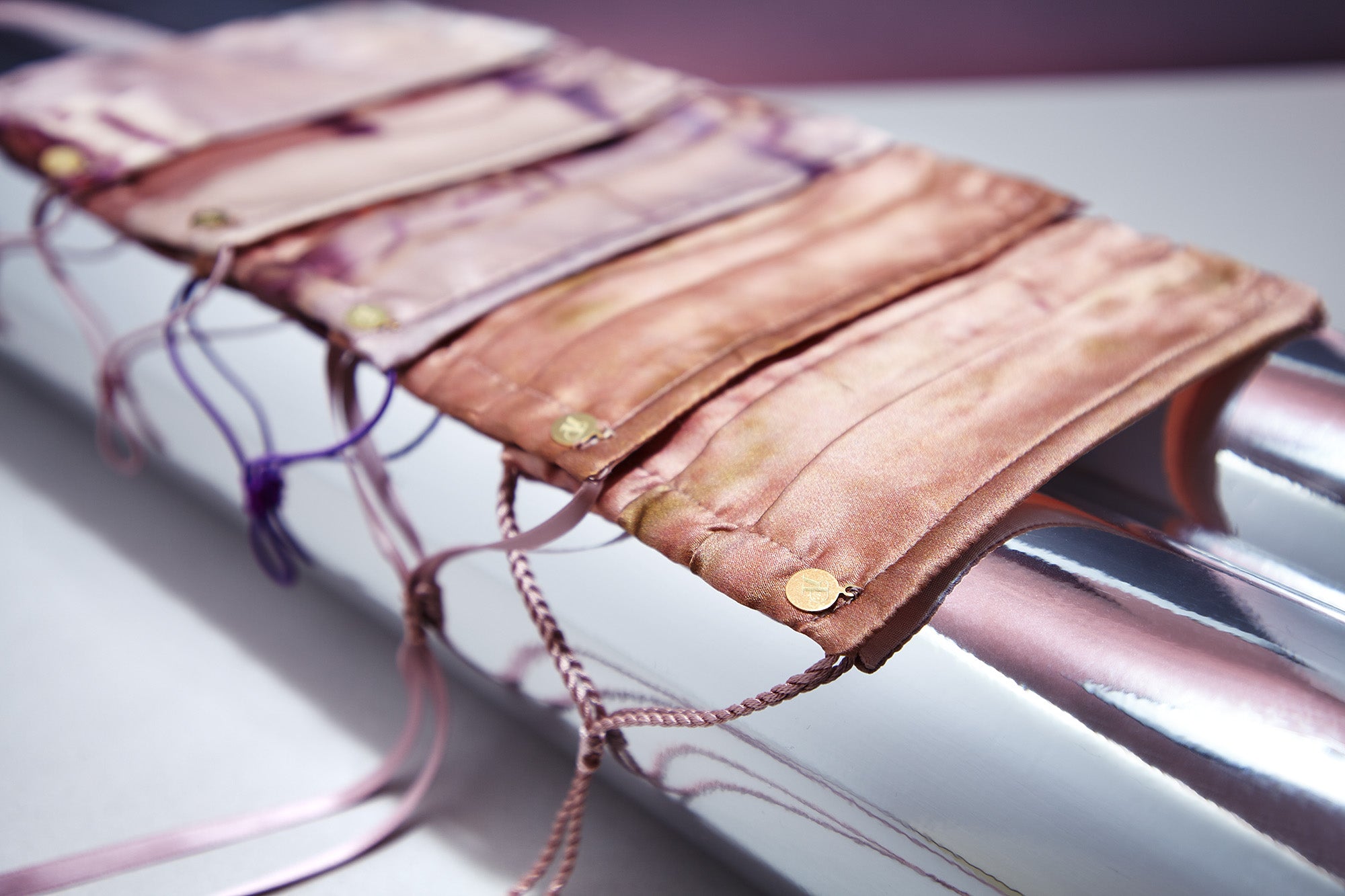 MASK - satin ribbons