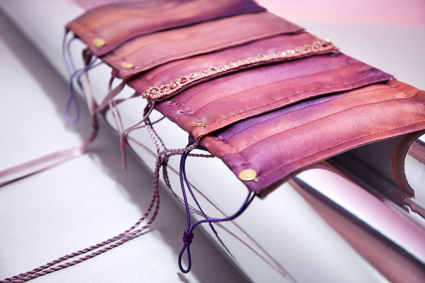 MASK - cords with Swarovski