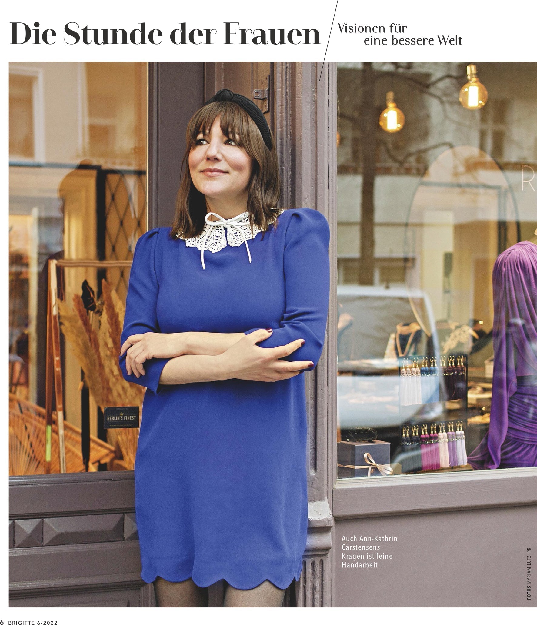 The hour of women! RITA IN PALMA featured in Brigitte magazine.