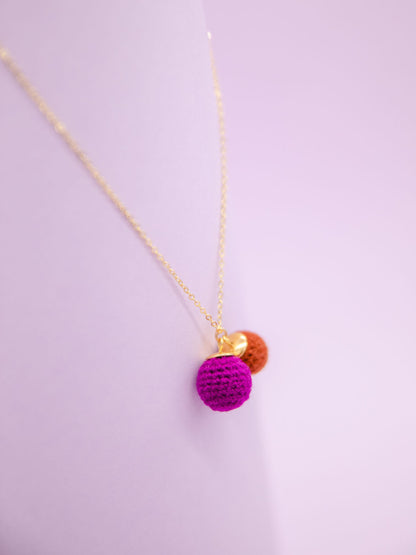 BONBON DOUBLE fuchsia-fuchsbraun